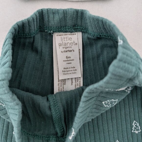 (4/$20) Carter's - Christmas Merry and Bright - Organic Cotton Rib Set - Picture 4 of 8